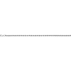 Men's Stainless Steel Rope Chain with Lobster Clasp 30"