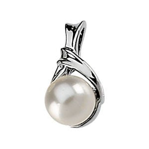 14k Yellow Gold Akoya Cultured Pearl Pendant