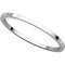 Rhodium-Plated 14k White Gold 1mm Slim-Profile Flat Band