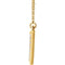 Diamond Triangle Necklace, 14k Yellow Gold, 16.5" (.2 Ctw, GH Color, I1 Clarity)