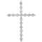 Platinum Diamond Cross Pendant (1.25 Ctw, G-H Color, I1 Clarity)