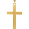 Inlay Cross 14k Yellow Gold Pendant (42X25MM)