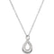 Infinity Loop Ash Holder Necklace, Rhodium Plated Sterling Silver, 18"