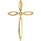 Diamond Cross 14k Yellow Gold Pendant