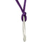 Diamond Triangle Pendant in Sterling Silver with Purple Cord, 18" (1/5 Cttw)