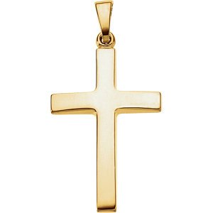 Cross Pendant, 18k Yellow Gold (30.20x15.90MM)