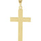 Inlay Cross 14k Yellow Gold Pendant (25X14MM)