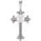 Freshwater Cultured Pearl Cross Pendant, Sterling Silver (4-4.5 MM)