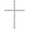 Diamond Cross Rhodium-Plated 14k White Gold Pendant (.5 Ctw, G-H Color, I1 Clarity)