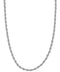 4mm 316L Stainless Steel Rope Chain with Lobster Clasp, 28"