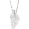 Sterling Silver Journey Leaf Necklace, 18"