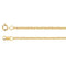 1.5mm 14k Yellow Gold Solid Cable Chain, 16"