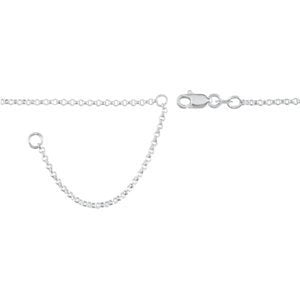 Adjustable Rolo Chain 1.5mm Sterling Silver, 18-20"