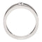Diamond Two-Stone Negative Space Ring, Rhodium-Plated 14k White Gold, Size 7 (.06 Ctw, G-H Color, I1 Clarity)