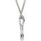 Diamond Infinity Sterling Silver Pendant Necklace, 18" (.015 Cttw)