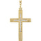 Diamond Cross Pendant, 14k Yellow Gold (.08 Ctw, Color G-H , Clarity I1)