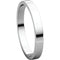 10k White Gold 2.5mm Slim-Profile Flat Band, Size 7.5