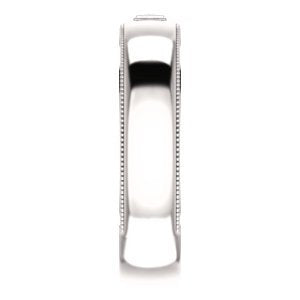Men's Platinum Diamond 6mm Milgrain Band (.05 Ctw, Color G-H, SI2-SI3 Clarity) Size 10.75