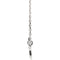 Sideways Cross Rhodium-Plated 14k White Gold Necklace, 18"