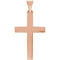 Cross Pendant, 14k Rose Gold (27.00X13.70MM)