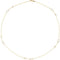 Diamond Station Necklace in Rhodium Plate 14k Yellow Gold, 24" (1/2 Cttw )