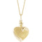 Heart Ash Holder 10k Yellow Gold Pendent Necklace with Packaging, 18" (27.00X16.00 MM)