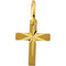 Youth Cross with Star 14k Yellow Gold Pendant (10X07.50 MM)