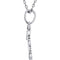 5-Stone Diamond Letter 'E' Initial Sterling Silver Pendant Necklace, 18" (.03 Cttw, GH, I2)