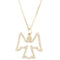 Diamond 'Angel' 14k Yellow Gold Pendant Necklace, 16" (1/3 Cttw)