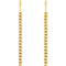 Bead Trim Dangle Earrings, 14k Yellow Gold