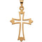 Patonce Cross 14k Yellow Gold Pendant