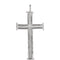 Men's Platinum Rugged Capital Cross Pendant