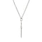 Nail Cross Rhodium Plated Sterling Silver and Yellow Gold Plate Necklace, 24"