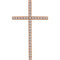 Diamond Latin Cross Pendant, 14k Rose Gold (1.00 Ctw, H+ Color, I1 Clarity)