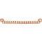 Granulated Bead Bar Style Pendant, 14k Rose Gold