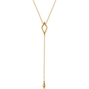 Geometric Necklace in 14k Yellow Gold, 16-18"