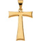 Tau Cross 14k Yellow Gold Pendant