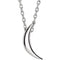 Platinum Crescent Necklace, 16-18"