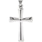 Plain Hollow Cross Sterling Silver Pendant