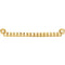 Granulated Bead Bar Style Pendant, 14k Yellow Gold