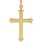 Men's 14k Yellow Gold Cross Pendant (33x23.5MM)