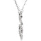 Diamond Initial Letter 'S' Rhodium-Plated 14k White Gold Pendant Necklace, 17" (GH, I1, 1/6 Ctw)