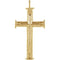 Rugged Capital Cross 10k Yellow Gold Pendant