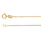 .55mm 14k Yellow Gold Solid Box Chain, 16"