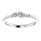 Diamond Stackable Cluster Ring, Sterling Silver, Size 7 (.1 Ctw, G-H Color, I1 Clarity)