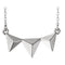 Geometric Pyramid Necklace, Sterling Silver 16-18"