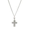 Rugged Cross Brushed Sterling Silver Pendant (18X14.50 MM)