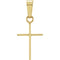 Petite Cross 14k Yellow Gold Pendant (12X8MM)