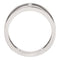 Platinum Diamond Negative Space Ring, Size 7 (.04 Ctw, G-H Color, SI2-SI3 Clarity)