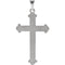 Apostles Engraved Cross 14k White Gold Pendant